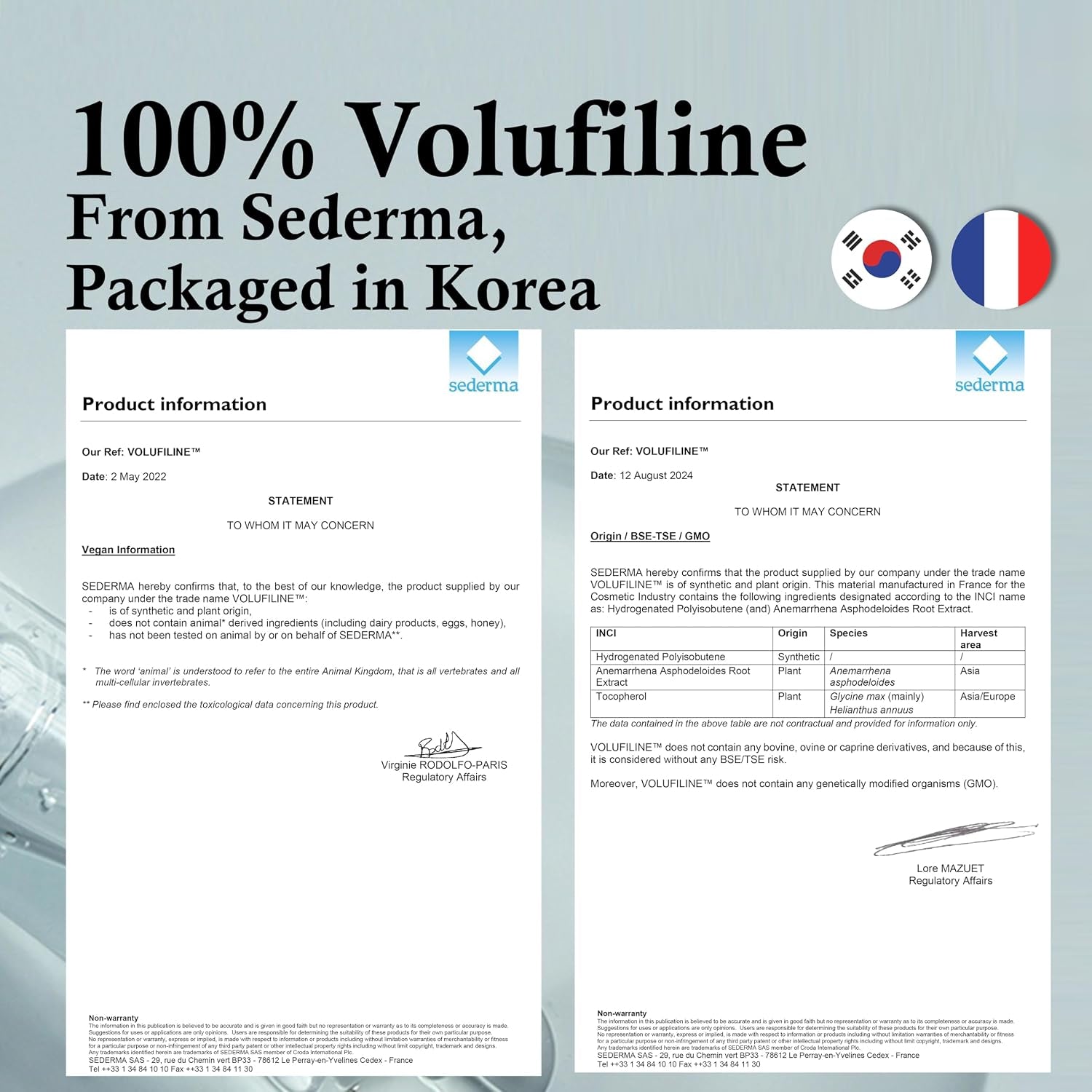 Volufiline 100% Concentrate Firming Serum for Sagging Skin – Face Tightening, Jawline & V-Line Contour Booster, Anti-Wrinkle Collagen Enhancer | Fast-Absorbing Mix-In Korean Skincare
